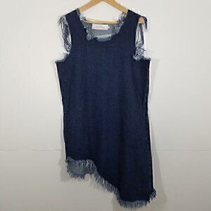 Marques / Almeida Asymmetrical Denim Dress Size L